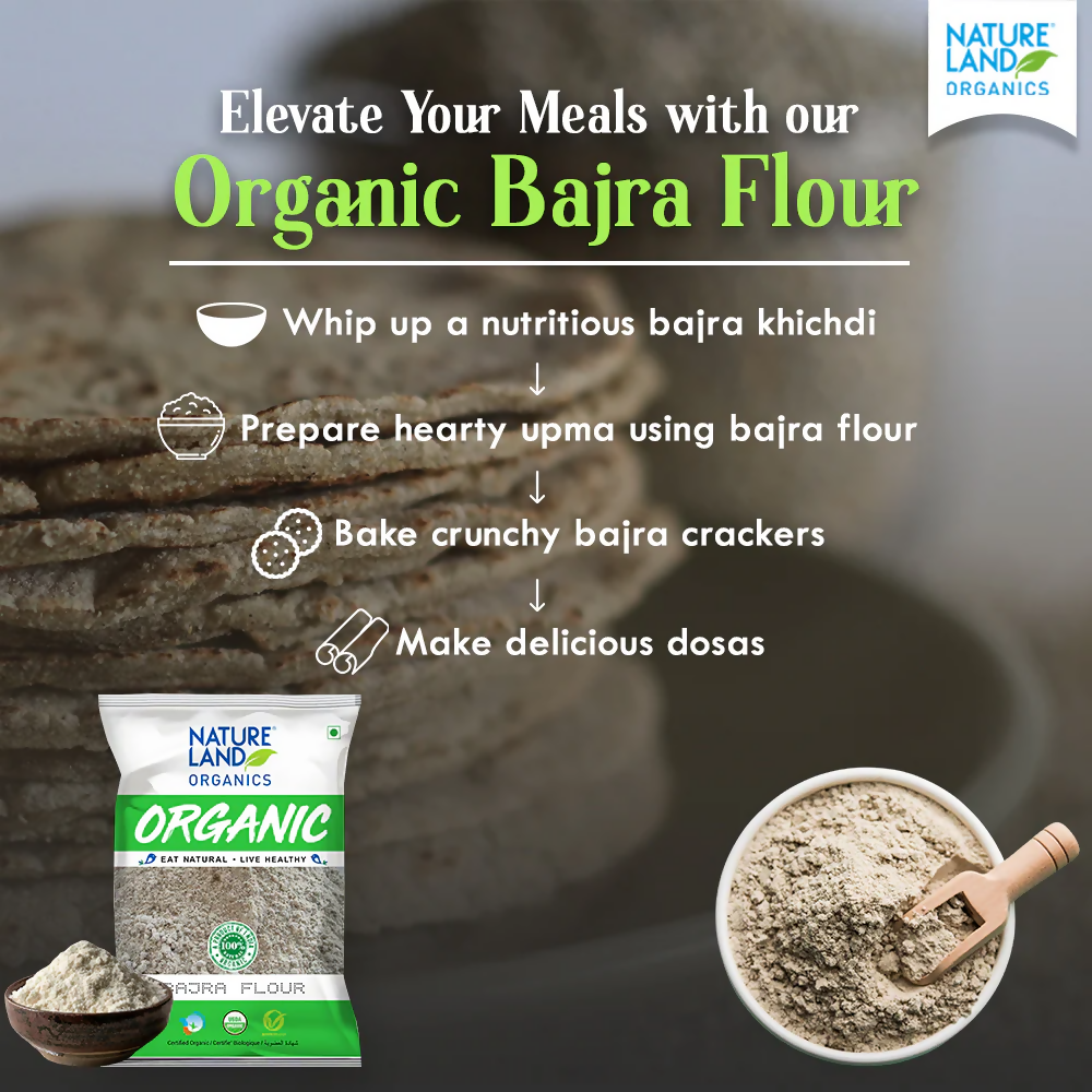 Nature Land Organics Bajra Whole | Grocsy