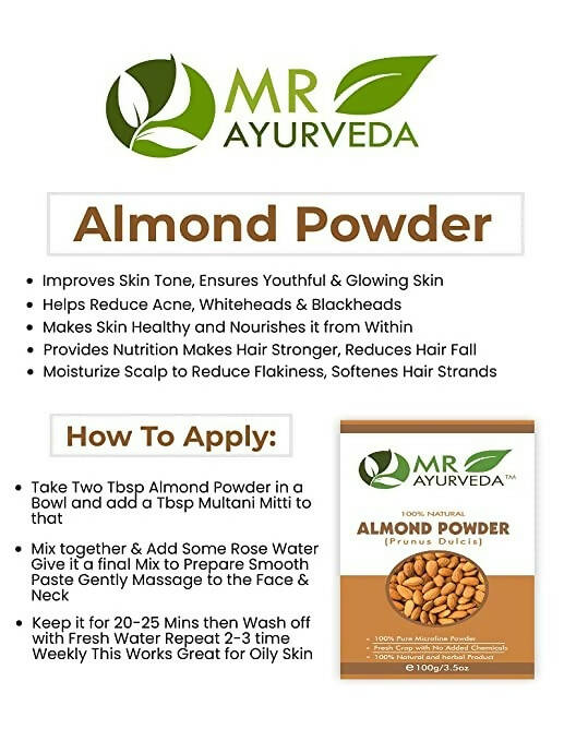 MR Ayurveda Almond Powder | Grocsy