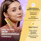 Chicnutrix Glow 500mg Effervescent Tablets - Black Currant Flavour Antioxidants For Clear, Glowing Skin | Grocsy