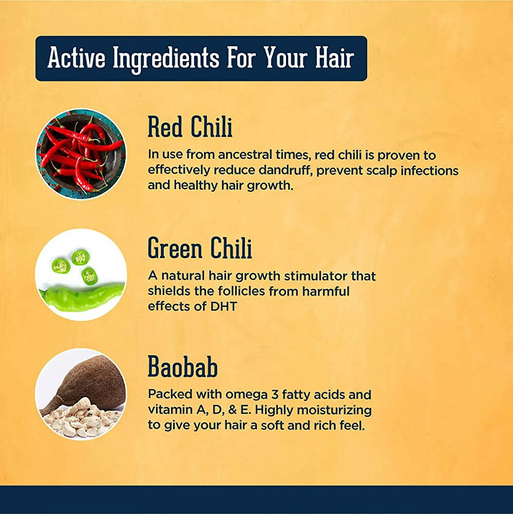 Beardhood Chilli Shampoo for Hair Growth | Grocsy