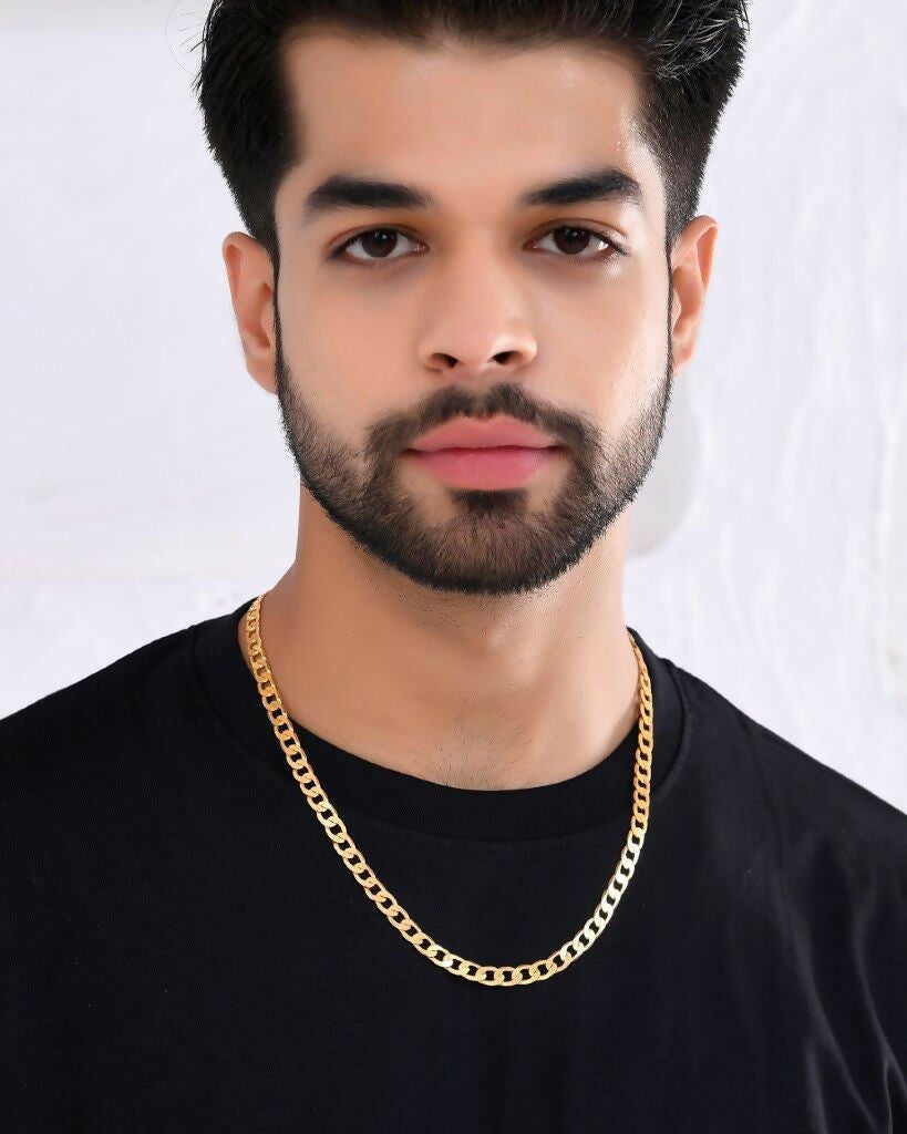 VOJ Gold-Polished Chain For Men | Grocsy