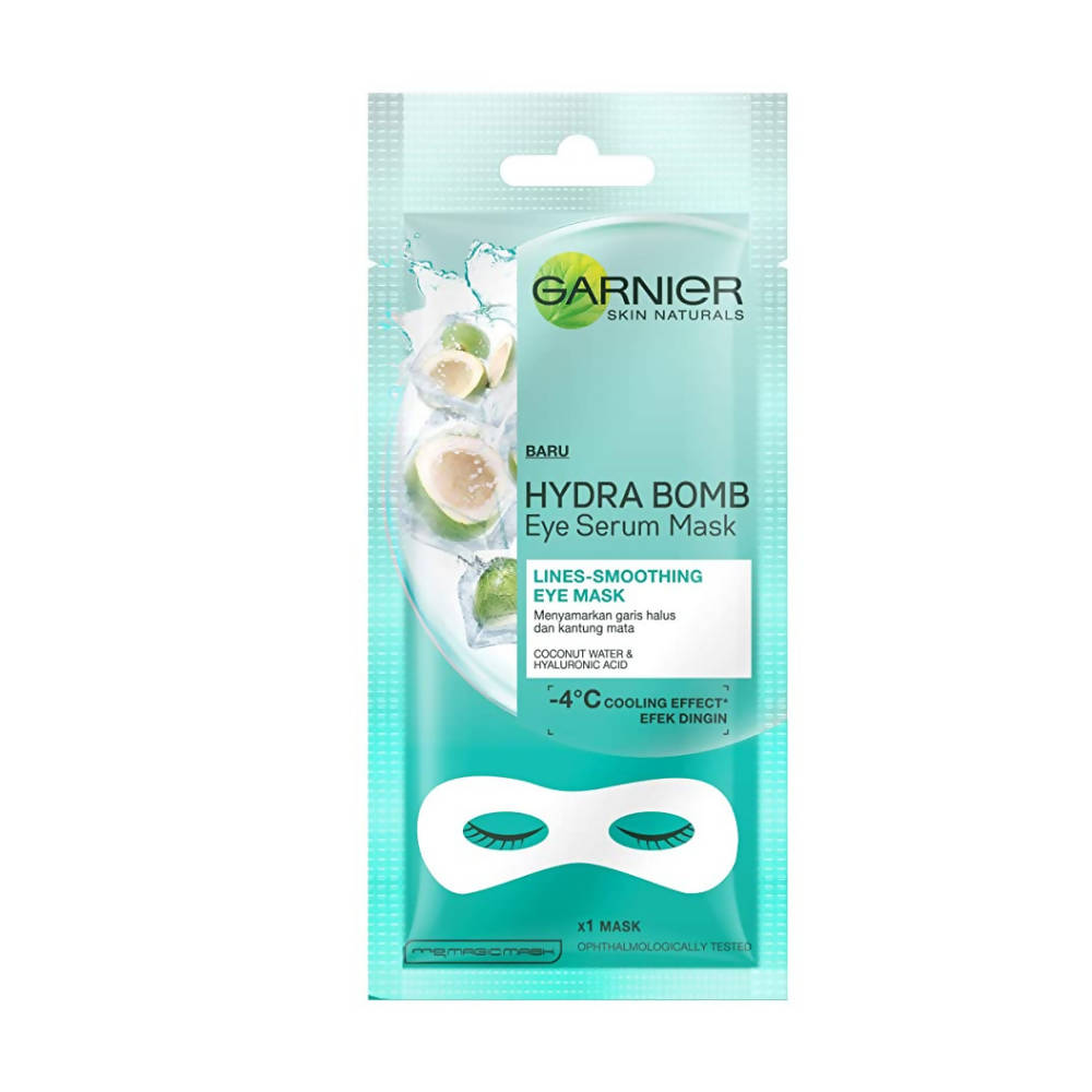Garnier Hydra Bomb Eye Serum Coconut Water Mask | Grocsy