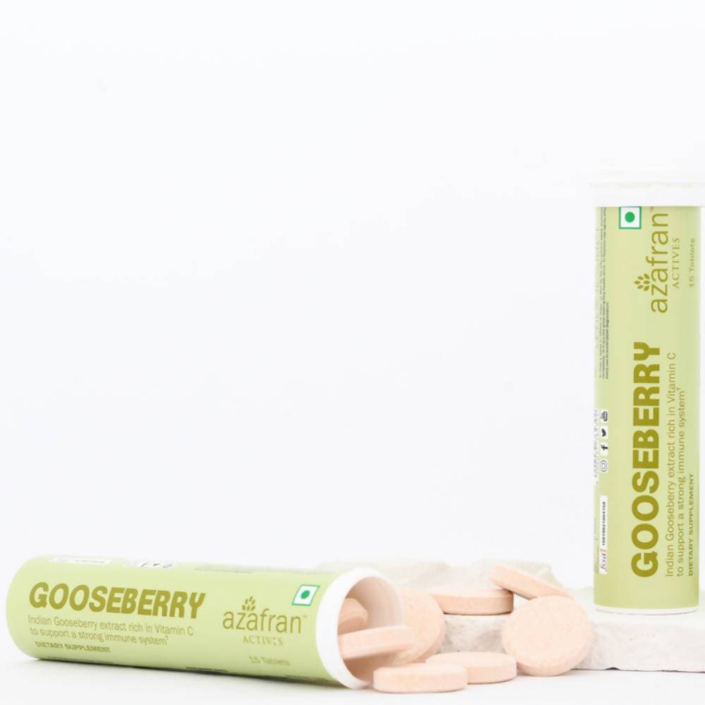 Azafran Actives Organic Gooseberry Tablets | Grocsy