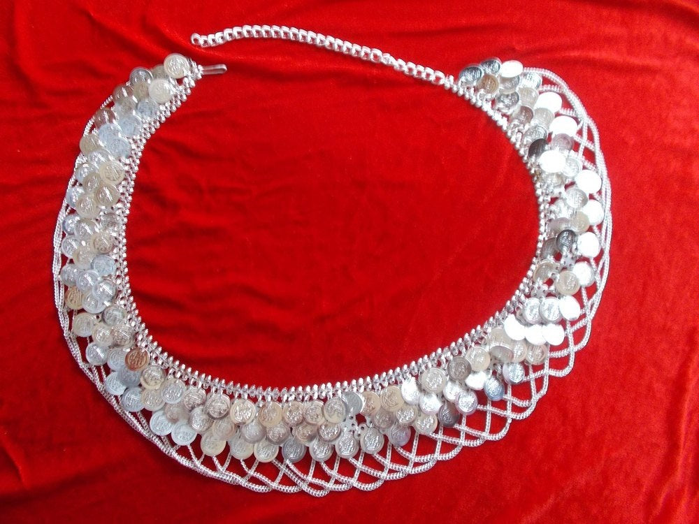 Elite Trading Silver Coin Jhalar Kamarbandh for Women & Girls Festive & Wedding Jewelry/Rajasthani Jewelry | Grocsy