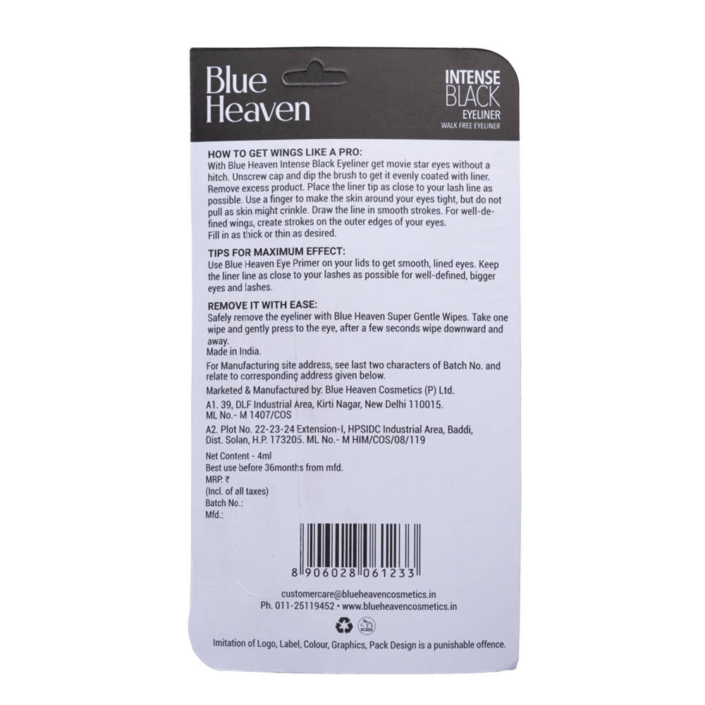 Blue Heaven Intense Black Eyeliner Glide-On | Grocsy