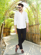 Even Apparels Men's Pure Cotton White Kurta | Grocsy