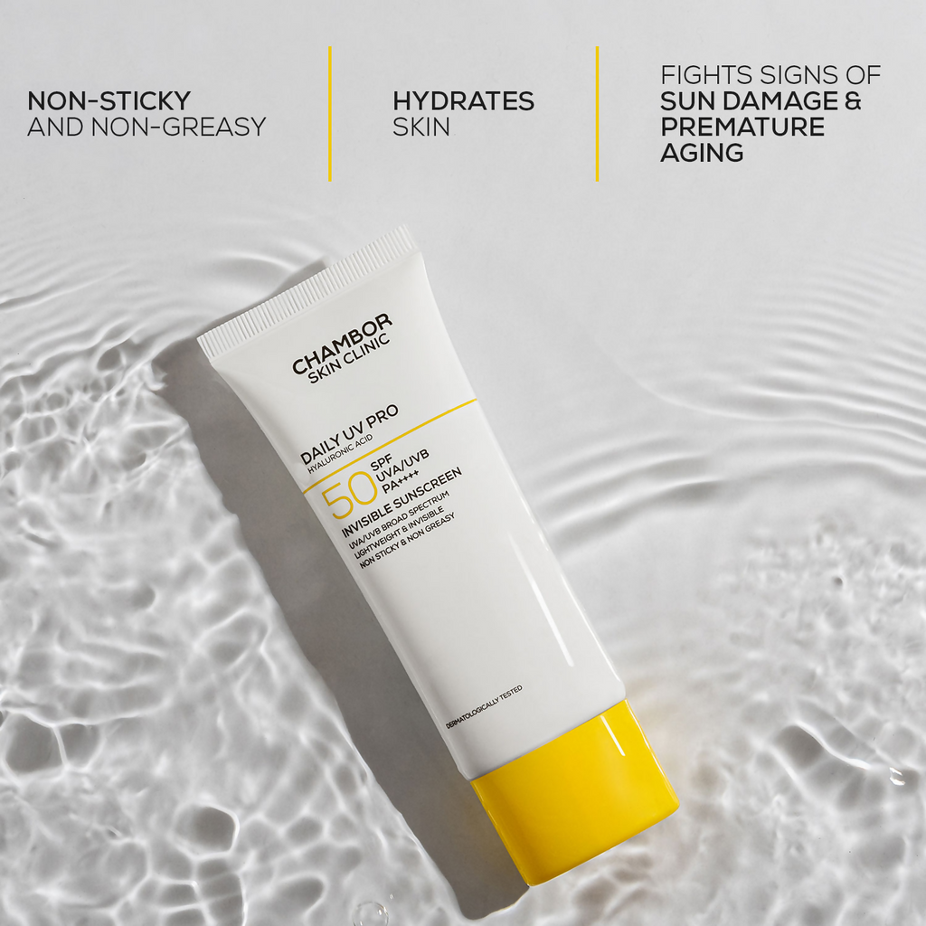 Chambor Skin Clinic Daily UV Pro Invisible Sunscreen SPF 50 PA++++ | Grocsy