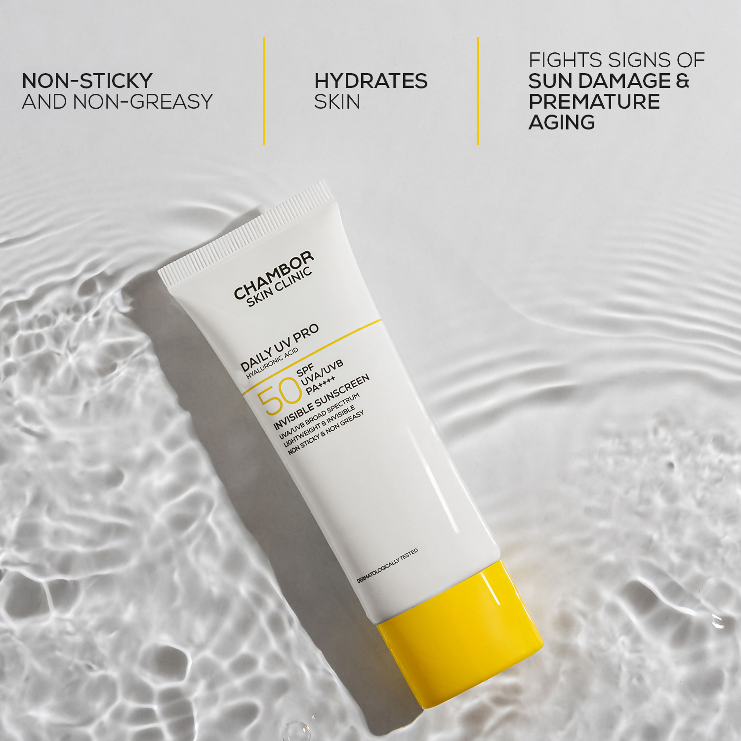 Chambor Skin Clinic Daily UV Pro Invisible Sunscreen SPF 50 PA++++ | Grocsy