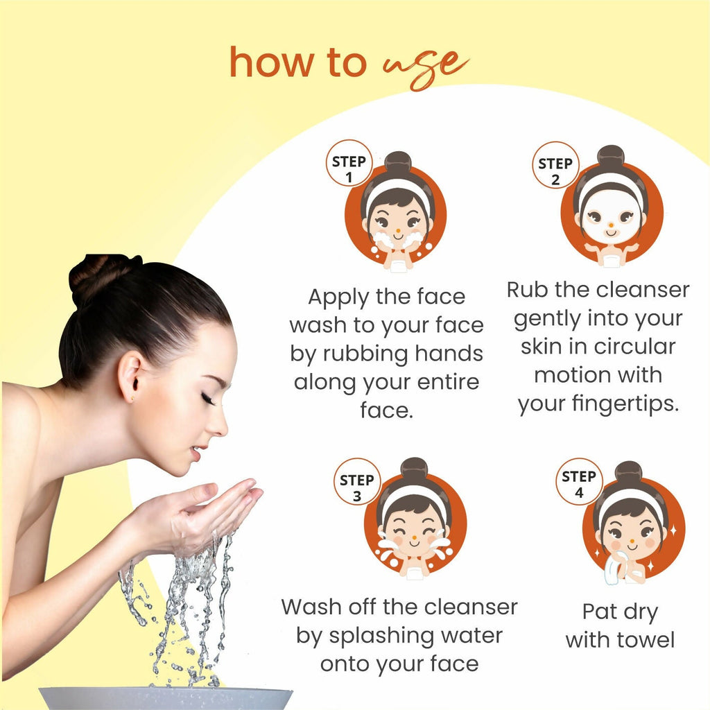 Globus Remedies Anti Ageing Globus Naturals Anti-Ageing Skin Brightening Vitamin C Face Wash | Grocsy