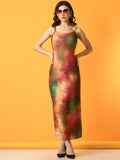 Myshka Women's Multi Printed Party Dress | Grocsy