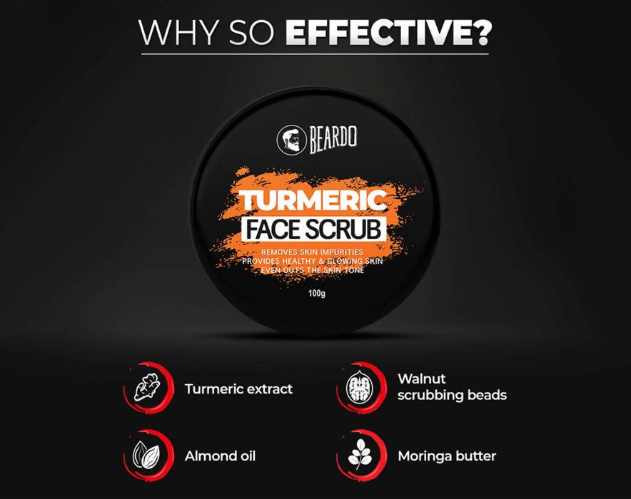 Beardo Turmeric Face Scrub | Grocsy