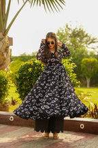 Aayaa Georgette Suit With Heavy Digital Print - Multi Color | Grocsy