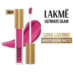Lakme Ultimate Glam Matte Liquid Lipstick - Pink Prom | Grocsy