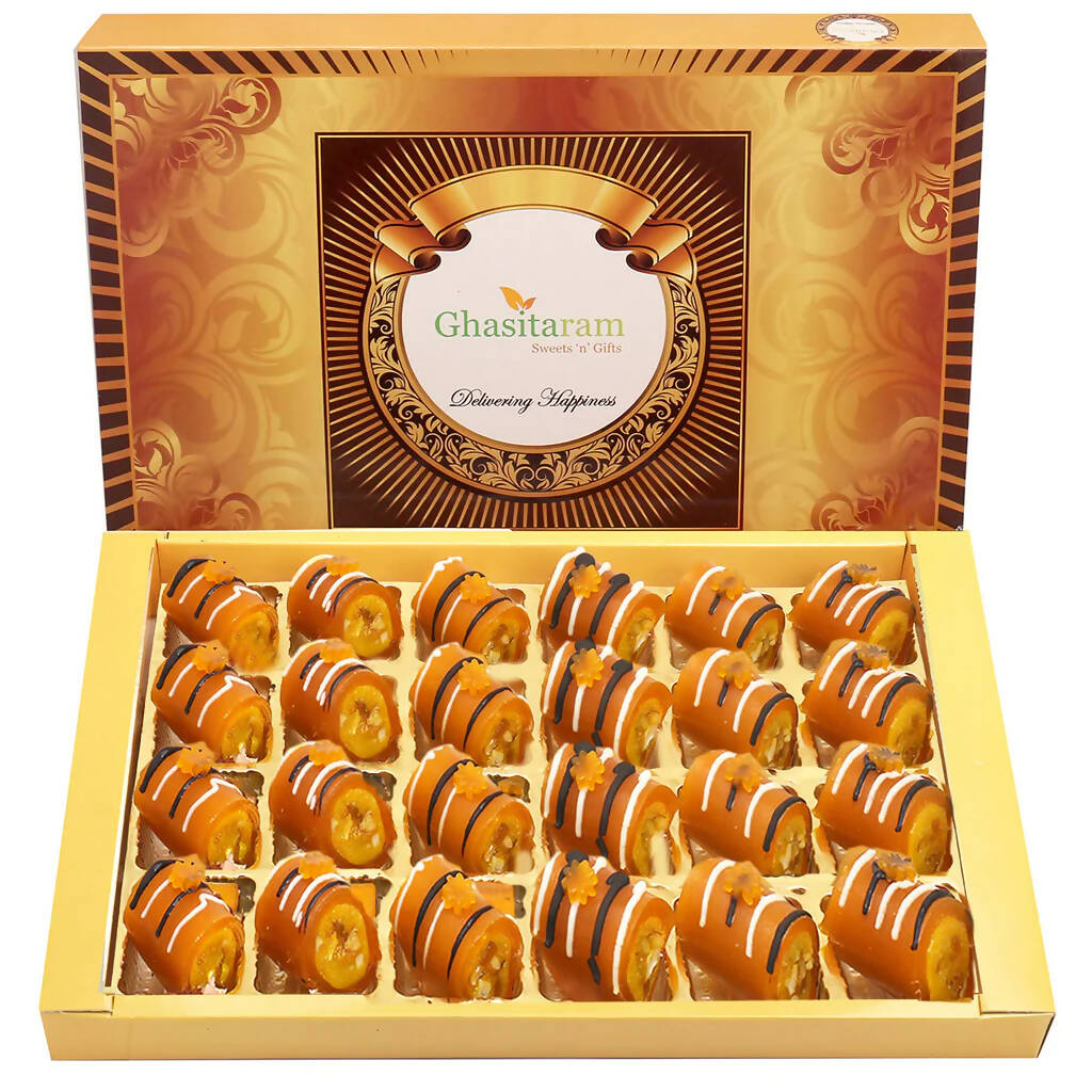Ghasitaram Mango Roll Delight Sweets | Grocsy