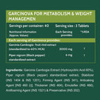 Carbamide Forte Garcinia Cambogia 3000mg Tablets with 6mg Piperine | Grocsy