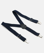 Manet Boys Solid Suspenders - Navy Blue | Grocsy