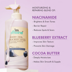 mCaffeine Blueberry Swirl Serum Body Lotion 72 hrs Deep Moisturization With Niacinamide | Grocsy