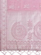 Shree Shyam Fashion Varnika Purple Linen Cotton Saree | Grocsy