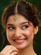 Ruby Raang Starry Stone Maang Tikka | Grocsy