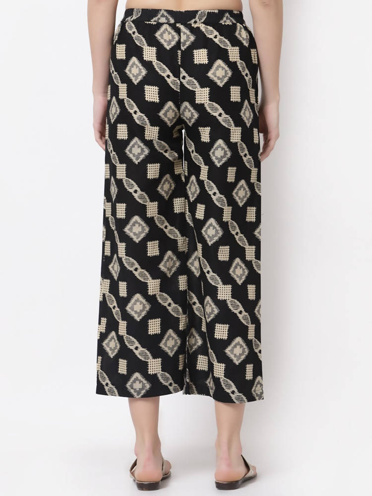 Myshka Multicolor Cotton Printed Palazzo | Grocsy