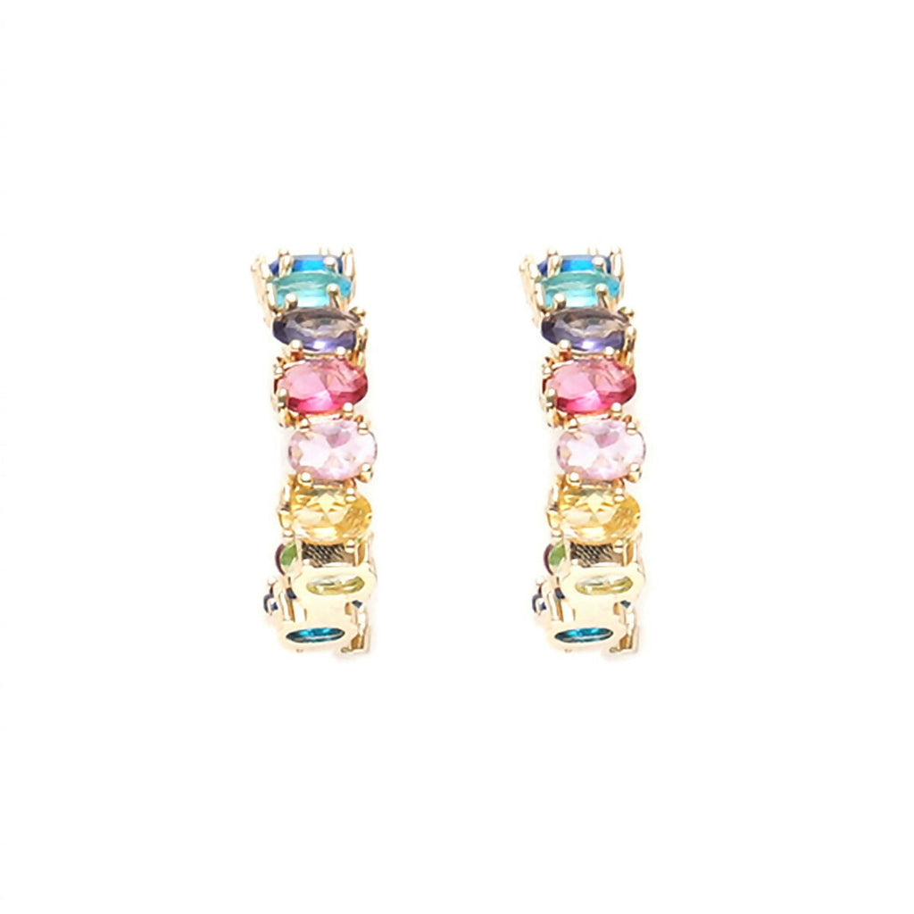 Multi Loops Gold Plated- Ruby Raang | Grocsy