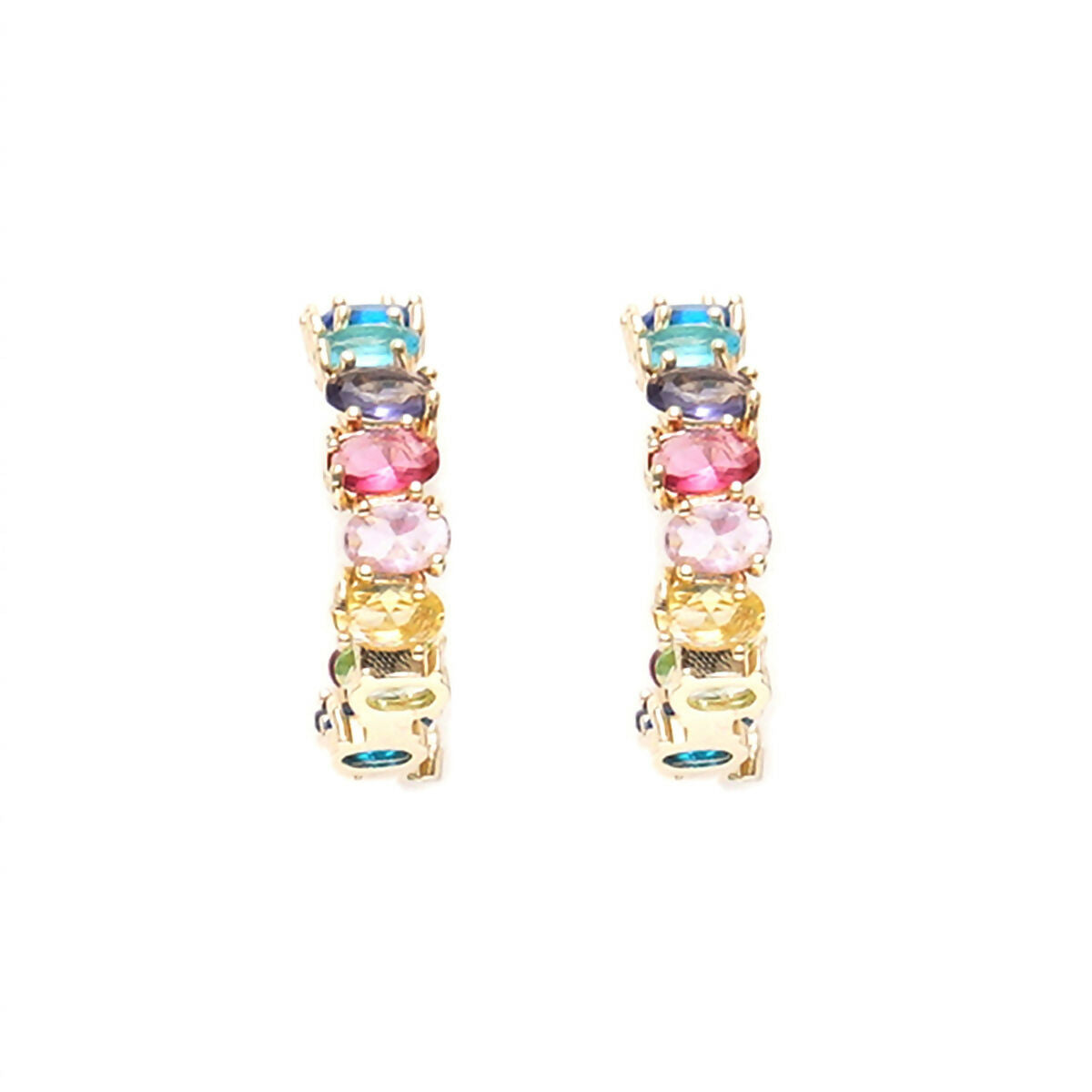 Multi Loops Gold Plated- Ruby Raang | Grocsy