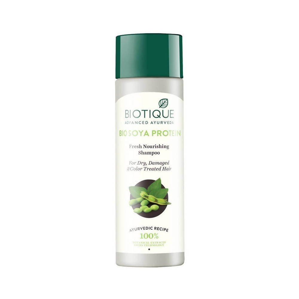 Biotique Advanced Ayurveda Bio Soya Protein Fresh Nourishing Shampoo | Grocsy