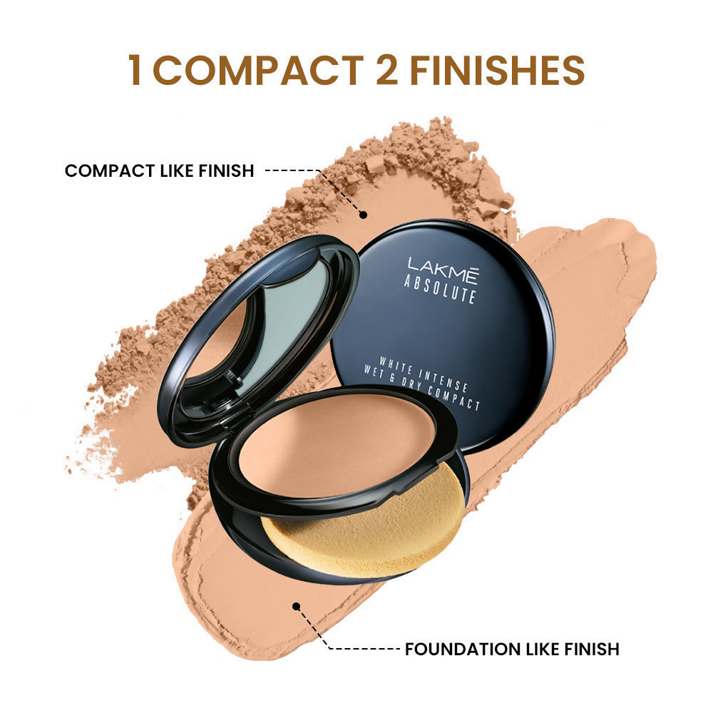 Lakme Unreal Dual Cover Pressed Powder - 03 Golden Sand | Grocsy