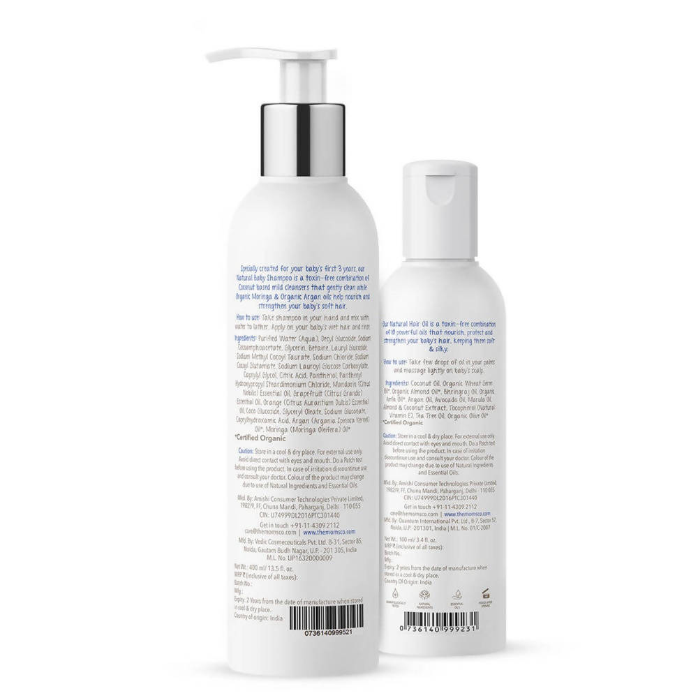 The Moms Co Natural Hair Care Essentials For Baby | Grocsy
