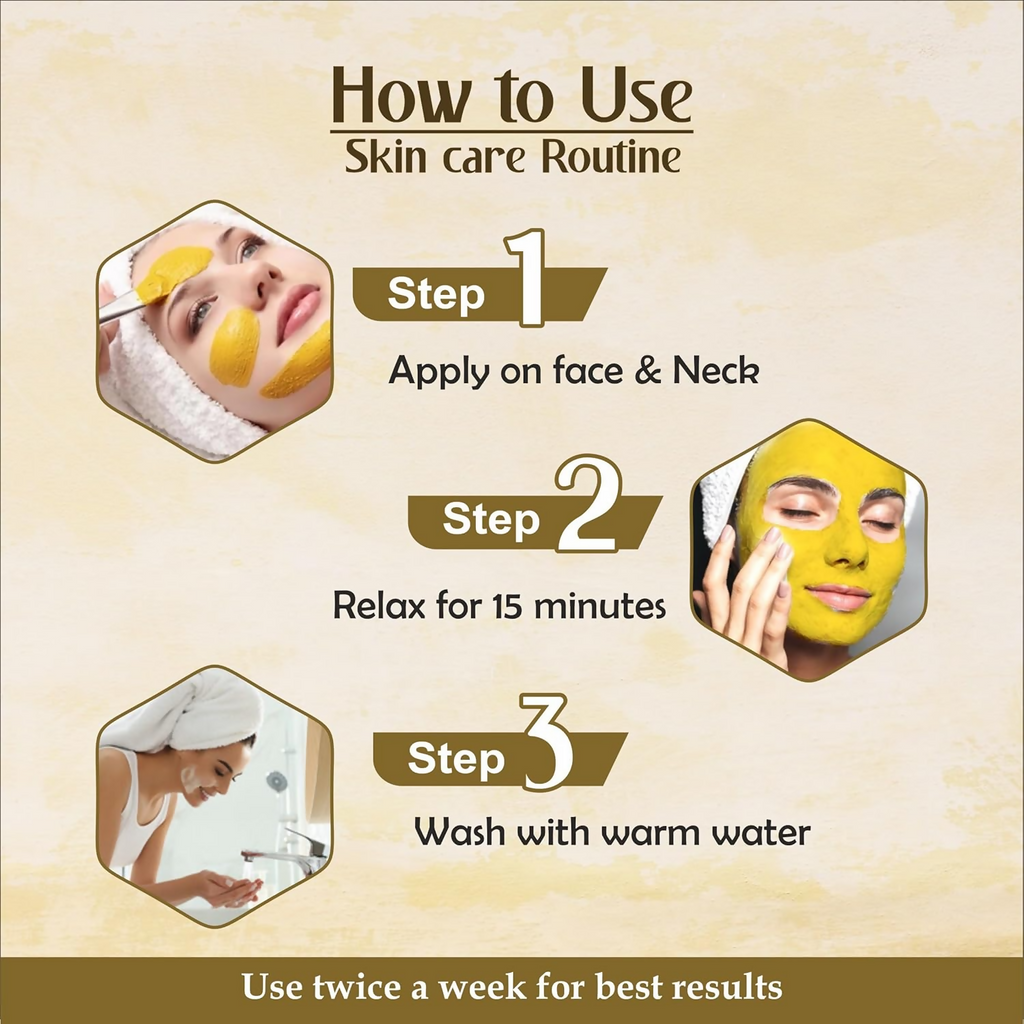 OurHerb Kasturi Haldi Powder Face Pack For Glowing Skin | Grocsy