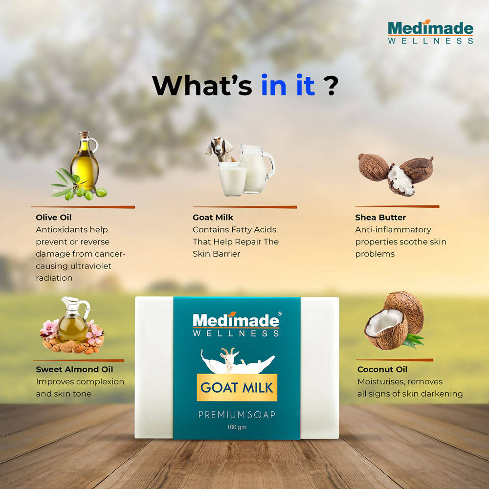 Medimade Wellness Goat Milk Premium Soap | Grocsy