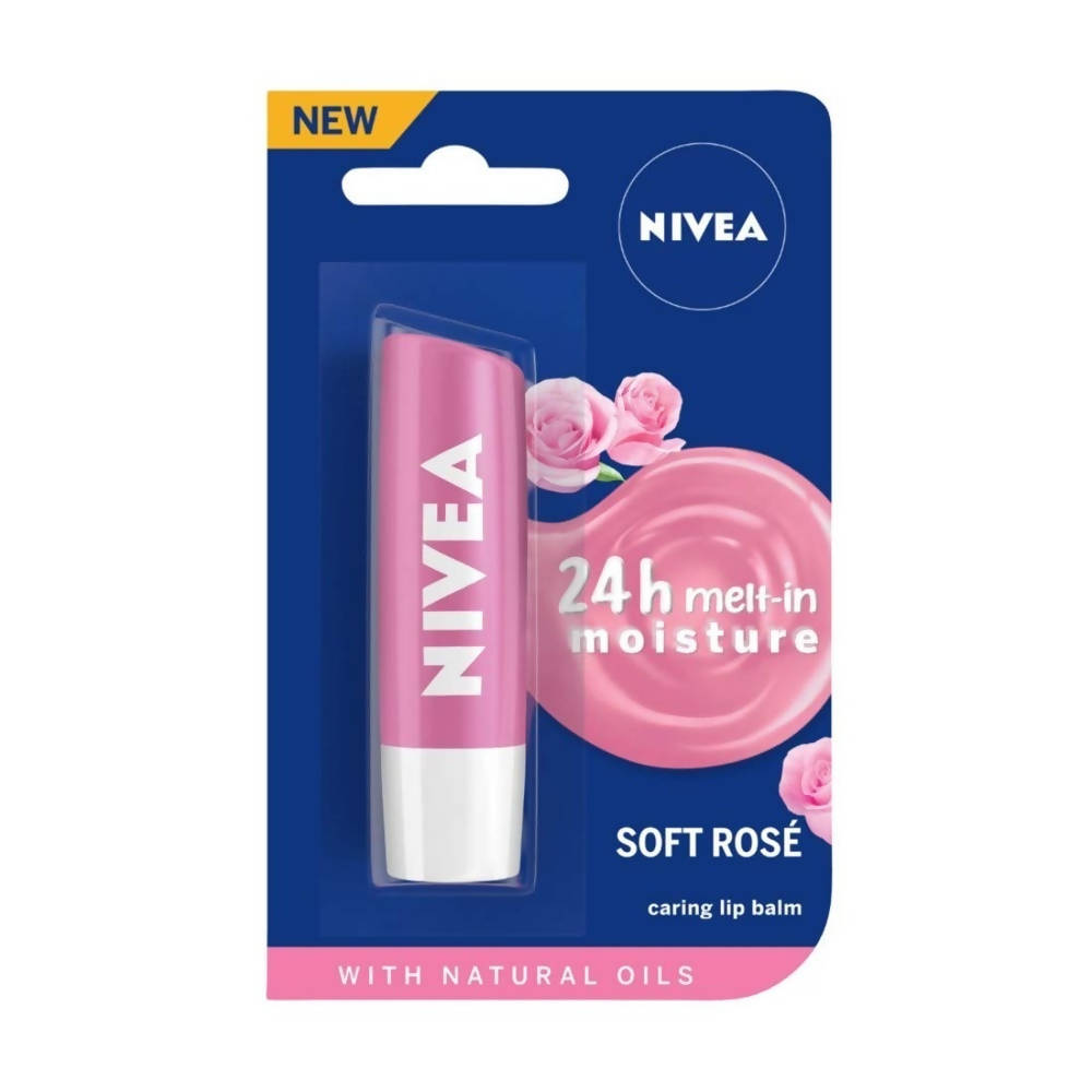 Nivea Lip Balm - Soft Rose | Grocsy