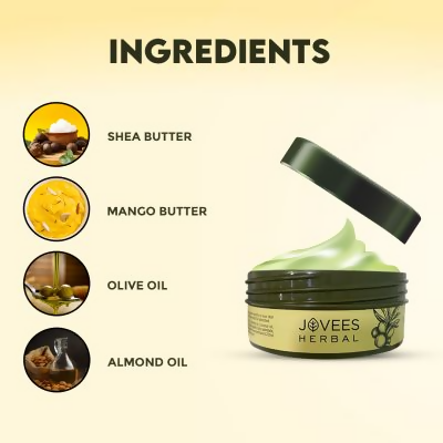 Jovees Shea Body Butter for Dry & Rough Skin Deep Nourishment, Non-Sticky | Grocsy