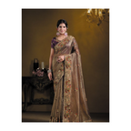 Wine Pure Banarasi Crush Pure Khatli work Designer Saree With Blouse. - Rajasvi | Grocsy