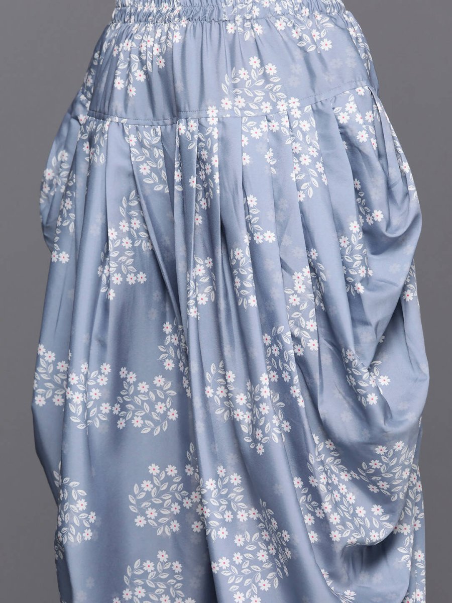 Ahalyaa Women's Traditional Wear Co-ods - Grey | Grocsy