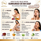 Milky Moon Kumkumadi Detan Soap | Grocsy