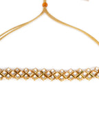 Kundan & Pearl Neckpiece (Gold) - Ruby Raang | Grocsy