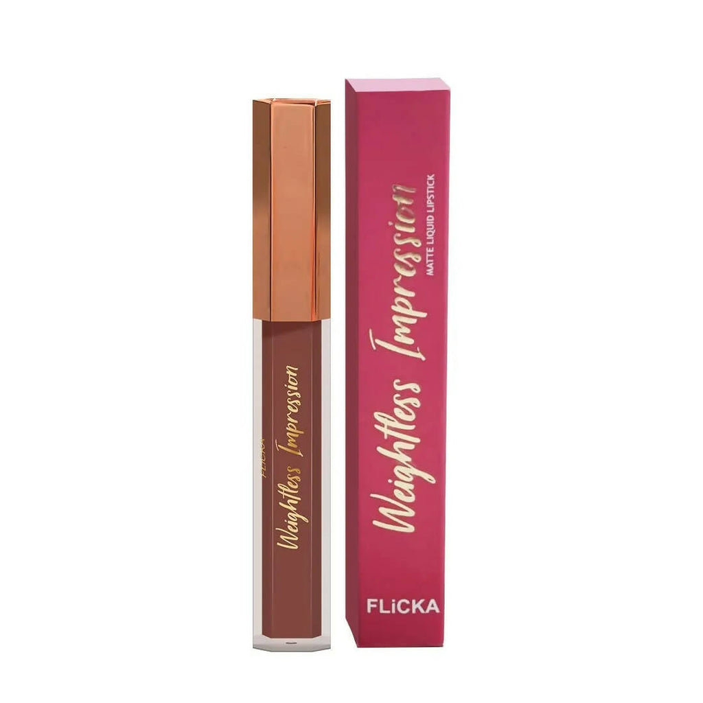 FLiCKA Weightless Impression 07 July - Nude Matte Finish Liquid Lipstick | Grocsy