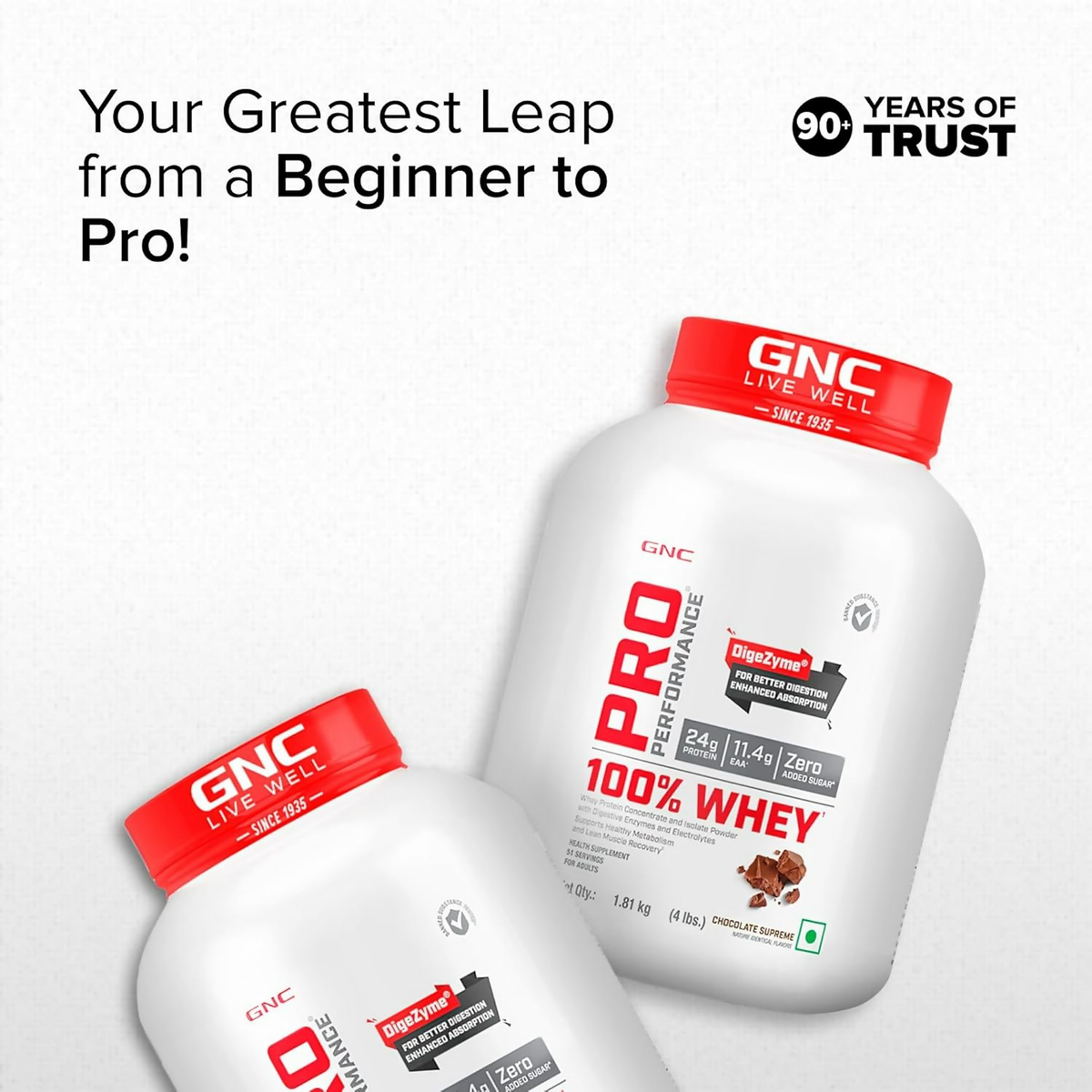 GNC Pro Performance 100% Whey Protein Muscle Growth Chocolate Supreme | Grocsy