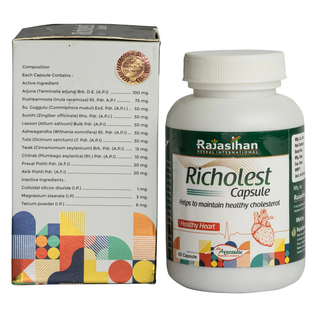 Rajasthan Herbals Richolest Capsules | Grocsy