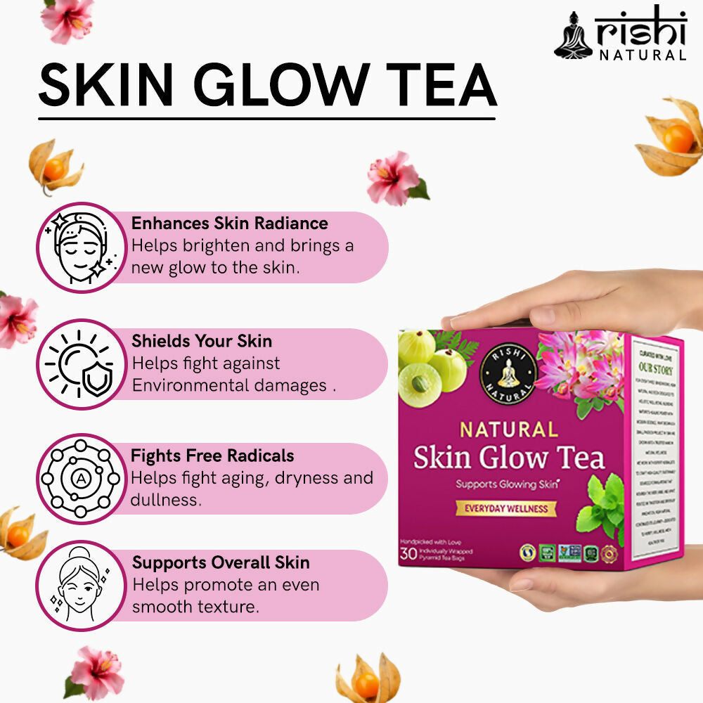 Rishi Natural Skin Glow Tea | Grocsy