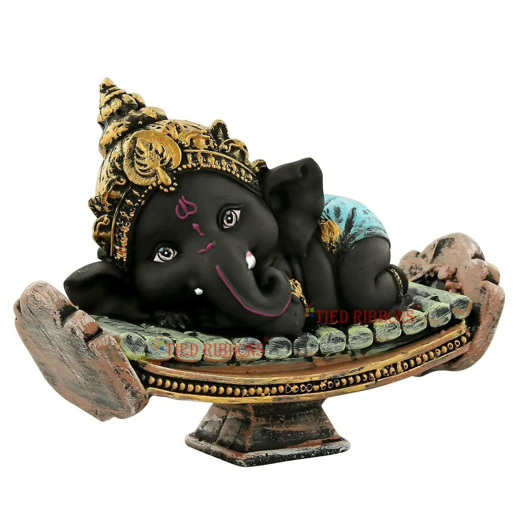 Tied Ribbons Resin Ganesh Statue Murti | Grocsy