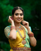 Arfa Fashion House Mustered With Contrast Border Lichi Silk Jacquard Work Saree | Grocsy