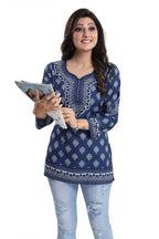 Snehal Creations Bright as Summer Cool Printed Tunic Top | Grocsy