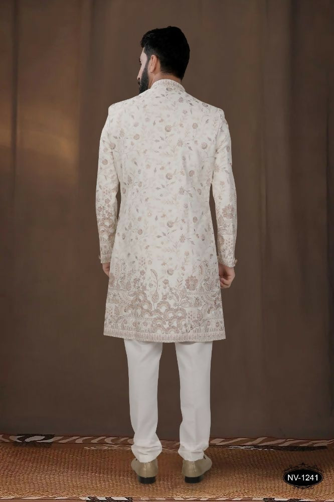 Joban Fashion Men's Base Off-White TR Kurta with Pyjama | Grocsy