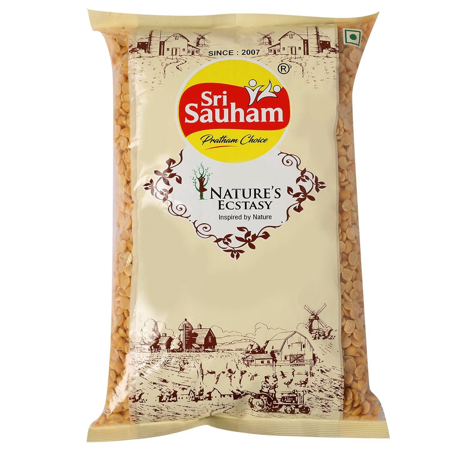 Sri Sauham Premium Unpolished Toor Dal | Grocsy