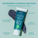 Ilana Niacinamide And Charcoal Face Mask With Kaolin Clay | Grocsy