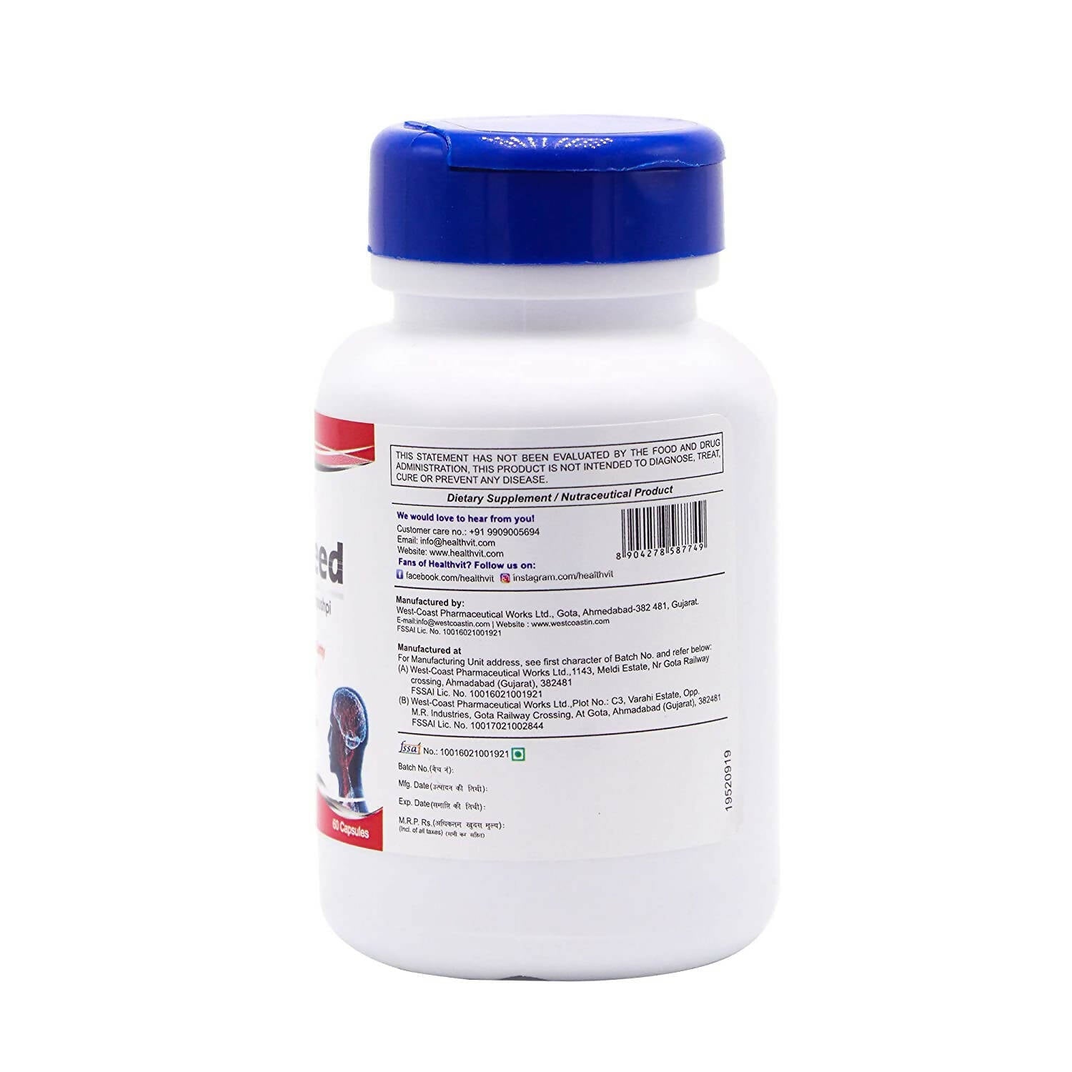 Healthvit Braineed Capsules | Grocsy