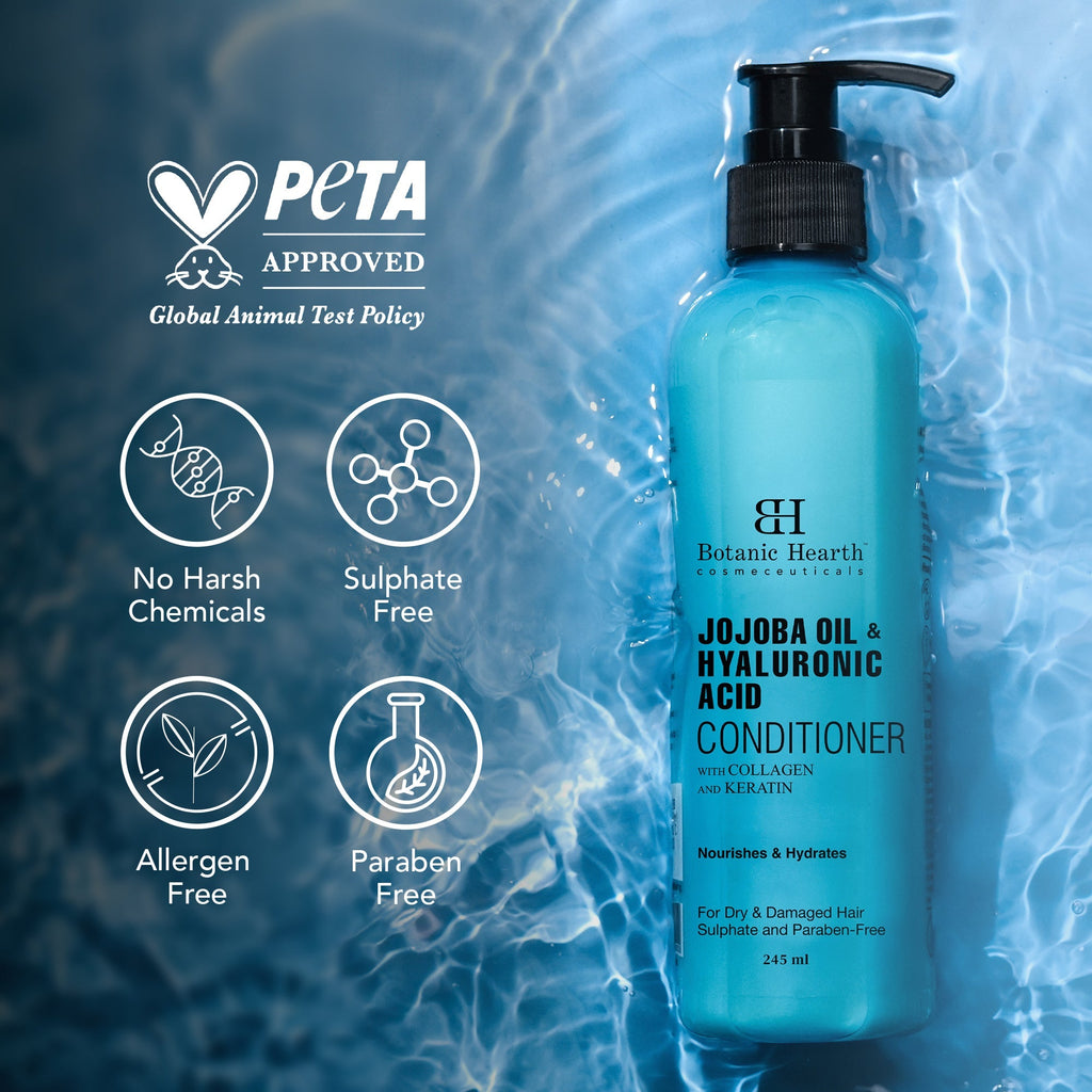 Botanic Hearth Jojoba Oil & Hyaluronic Acid Conditioner | Grocsy