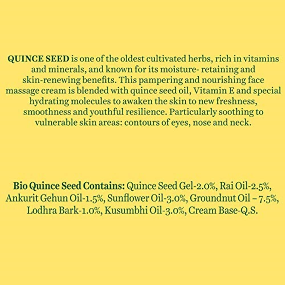 Biotique Advanced Ayurveda Quince Seed Anti-Ageing Face Massage Cream | Grocsy